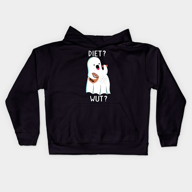 Ghost Diet Kids Hoodie by mai jimenez